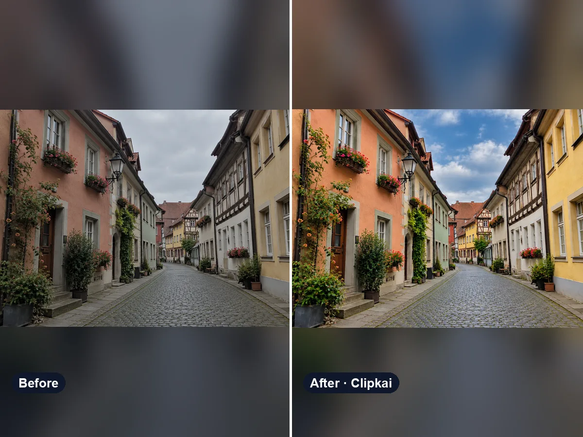 Image Saturation Editor before and after example